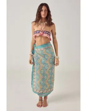 Maison Hotel Samba Bengal Tiger Sarong In Blue