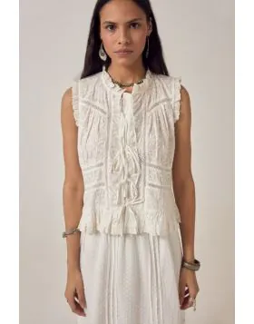Maison Hotel Camila Full Moon Top In White