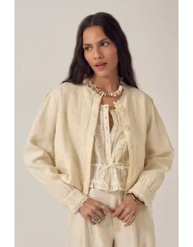Maison Hotel Otelo Jacket In Ivory