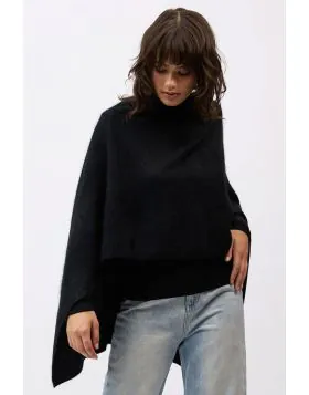 Mia Fratino  Brushed Wrap In Black