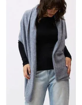 Mia Fratino Brushed Wrap In Smoke