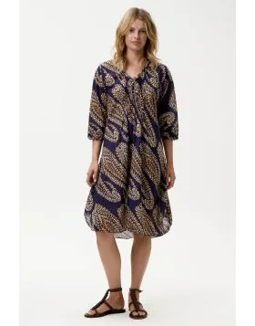 A classic summer favorite, the Middy Poppy has been a staple of Oneseason s collection for years. Crafted from luxurious 100% Viscose in an overall print, this flattering, relaxed fit design is adorned with graceful raw ruffles at the neckline and sleeves