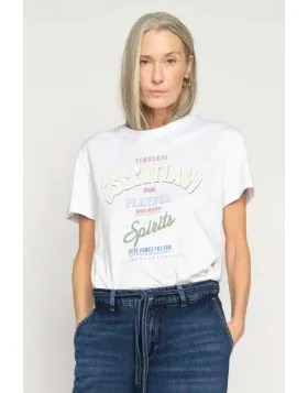 Mos Mosh Essential Spirits Raft Oversize Tee In White