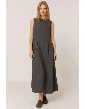 Indi and Cold Multiposition Dress In Carbon