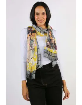 Namaskar Art Nouveau Muse Scarf In Multi