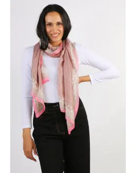 Namaskar Blush Heritage Scarf In Pink