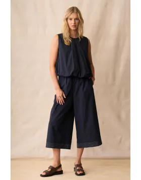 Neris Coco Wide Leg Pant In Ink