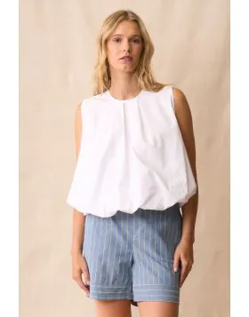 Neris Methode Sleeveless Top In White
