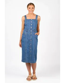 Knewe Novel Dress In Denim