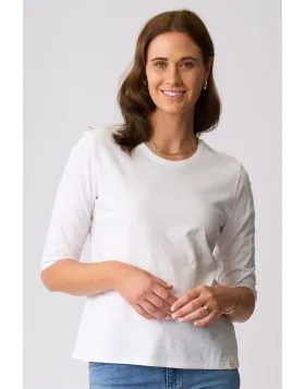 While this exact top brings a minimal aesthetic to casual wardrobes. This versatile, solid brown tee features a comfortable crew neckline, straight hemline, and elbow length sleeves designed for effortless everyday wear and layering.COH1163.
