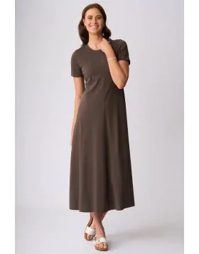 Charlie Jane Nevis Maxi Dress In Chocolate