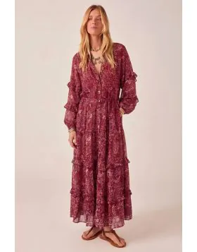 Maison Hotel Paquita Red Mirage Dress In Red