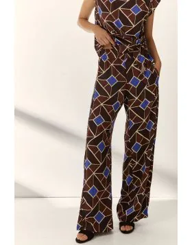Paz Torras Drape Leg Pant In Print