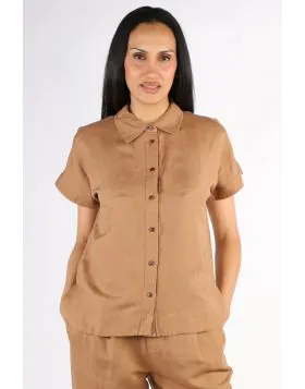 Ping Pong Remi Slouched Shirt In Desert