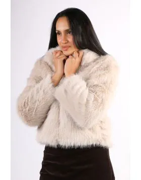 Luxuriously soft with a chic modern edge, the Wintour Faux Fur Jacket is the perfect cold weather statement piece. Designed in a cropped silhouette with a sleek zip-front closure and classic collar, it brings warmth and style in equal measure. Finished wi
