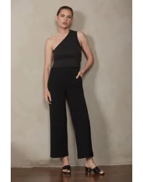 Raffaelo Rossi Palina Crepe Jersey Pant In Black