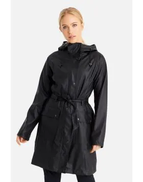 Ilse Jacobsen Trench Raincoat In Black