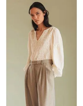 Indi and Cold Romantic Blouse In White