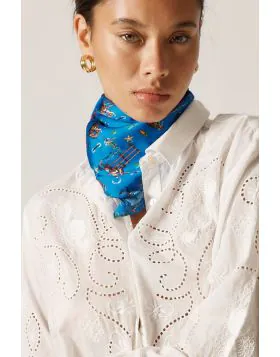 Rubyyaya Howdy Scarf In Blue