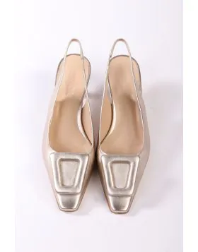 Slingback Madeira Heels By Zinda In Sabbia