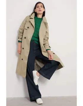 Seasalt Penweathers Trench Coat In Stone