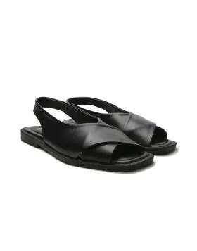 Sempre Di Crossover Sandal In Black