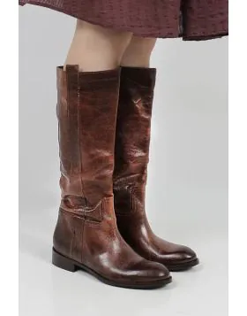 Evie Knee High Boots By Sempre Di In Tan