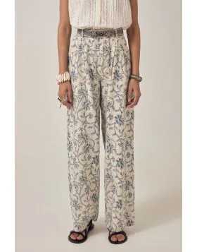 Maison Hotel Simone White Fuji Pant In White