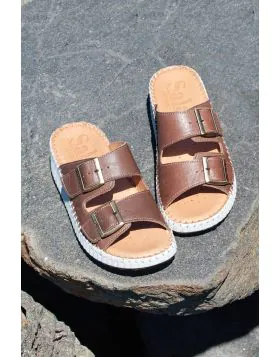 Sala Solena Wedge Sandal In Praline
