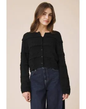 Splendid Giovanni Cardigan In Black