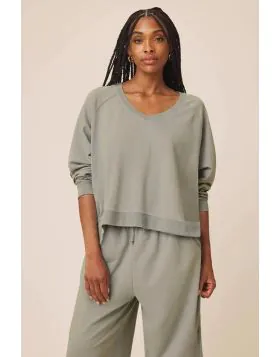 Splendid Palmer Terry Sweatshirt In Green
