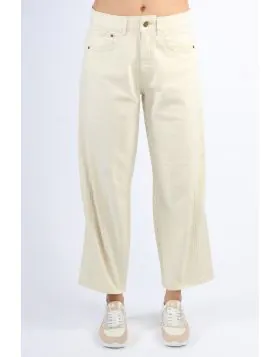 Summum Cocoon Fit Barrel Leg Jean In Calico