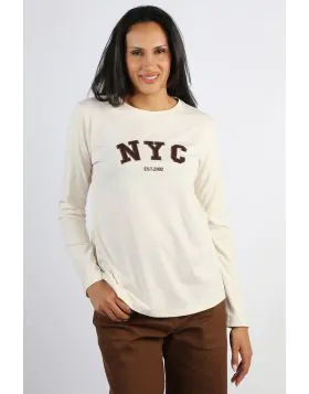 Threadz New York City Tee In Natural
