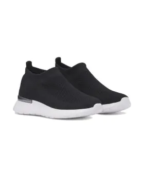 Ilse Jacobsen Tulip Knitted Sneaker In Black
