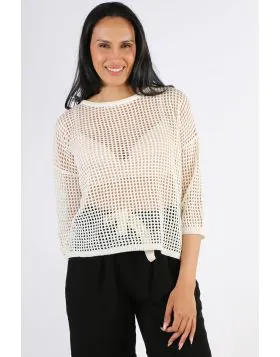 Two By Two Rebe Top In Ivory