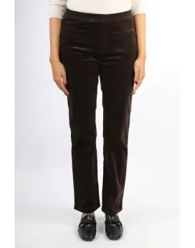 Vassalli Straight Leg Bay Cord Pant In Walnut