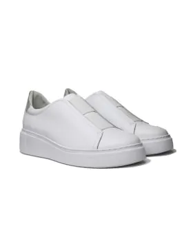 Boost a casual look with the YALES sneaker by Django & Juliette. Crafted from premium leather, the tennis style upper slips on with Double elastic trim in place of laces and rests on a chunky cup sole for sporty glam. Pair with slim jeans and a button-dow