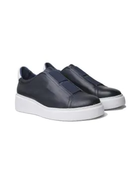 Boost a casual look with the YALES sneaker by Django & Juliette. Crafted from premium leather, the tennis style upper slips on with Double elastic trim in place of laces and rests on a chunky cup sole for sporty glam. Pair with slim jeans and a button-dow