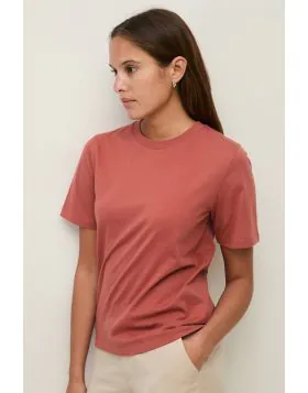 Yerse Organic Cotton Tee In Terracotta