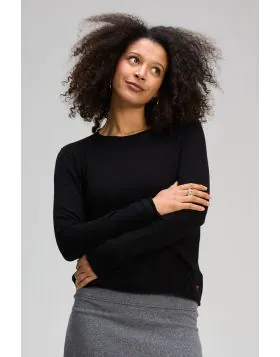 Zaket & Plover Crew Essential Jumper In Black