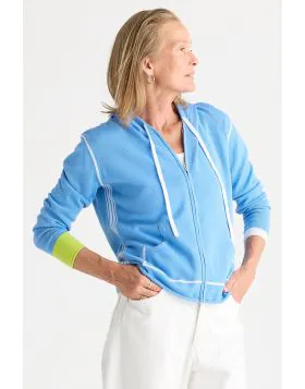 Zaket and Plover Hoodie In Cornflower