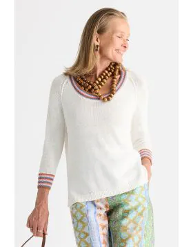 Elevate your everyday wardrobe with this effortlessly chic Zaket & Plover sweater. Designed in 100% Cotton with a relaxed, flattering fit and signature pops of color, this modern knit brings together comfort and style in one versatile piece. This sweater 