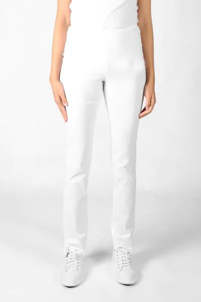 Acrobat Slim Leg Pant in White by Verge