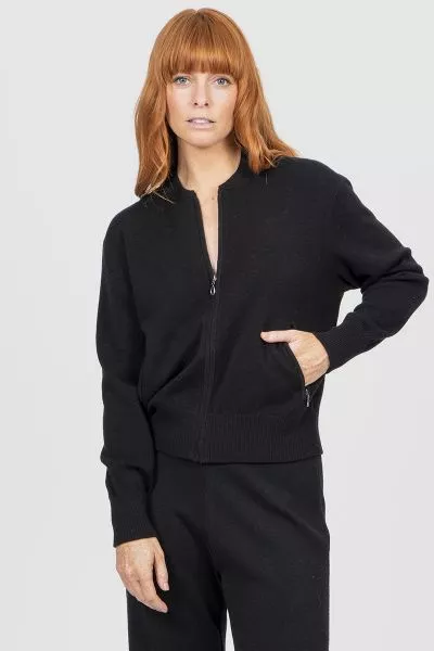Step into versatile, timeless style with the Bomber Jacket a modern essential that elevates your casual wardrobe with effortless sophistication. Designed for comfort and practicality, this jacket blends classic bomber elements with a contemporary knitwear