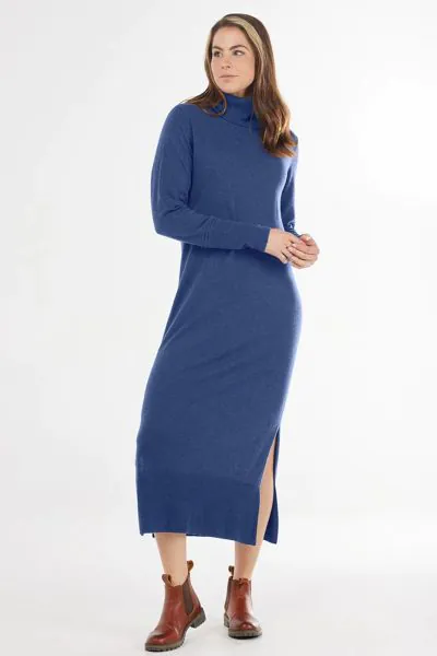 Bridge and Lord Roll Neck Dress In Denim