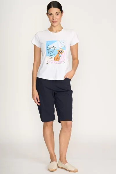 Foil Tee Off Short In Navy