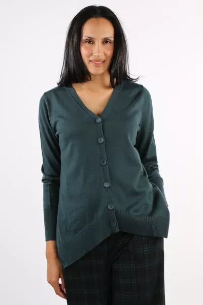 Foil Good Odds Cardigan In Ivy