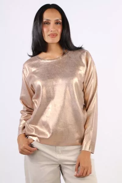 Holmes and Fallon Evening Jumper In Copper