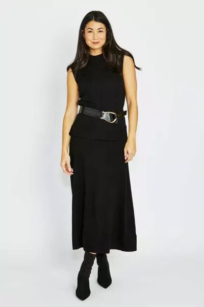 A Line Skirt In Black By Jump