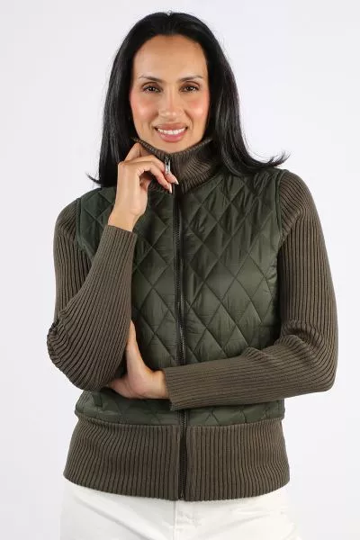 Liverpool Everyday Puffer Jacket In Olive